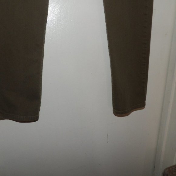 Micheal Micheal Kors Army Green Midrise Skinny Jeans Sz 12 - Picture 7 of 9